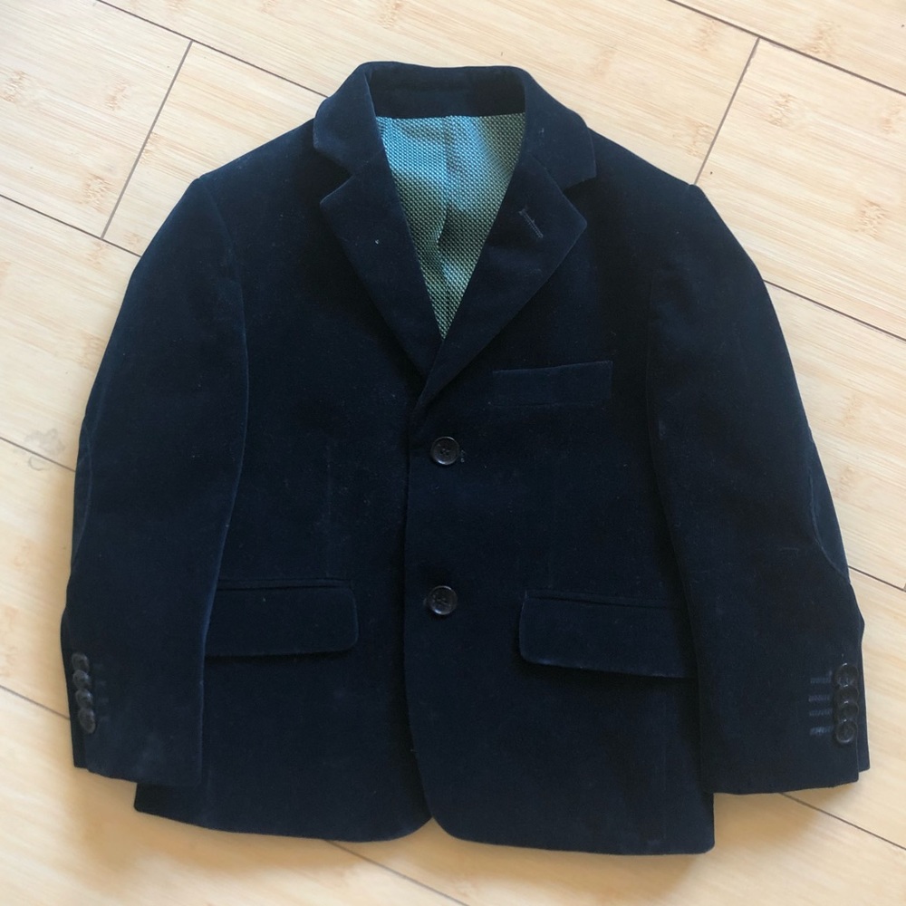EUC Isaac Mizrahi blue blazer